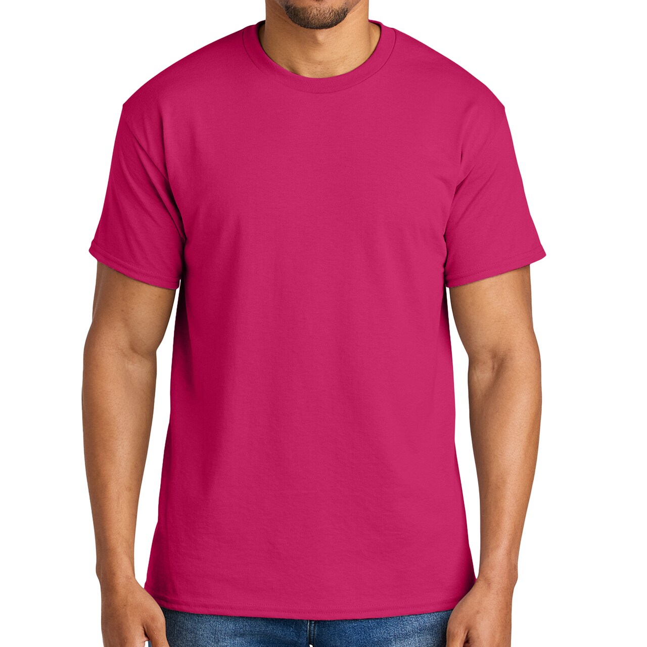 Gildan DryBlend T-Shirt, Men Short Sleeve Assorted Colors Tee for Arts and Crafts